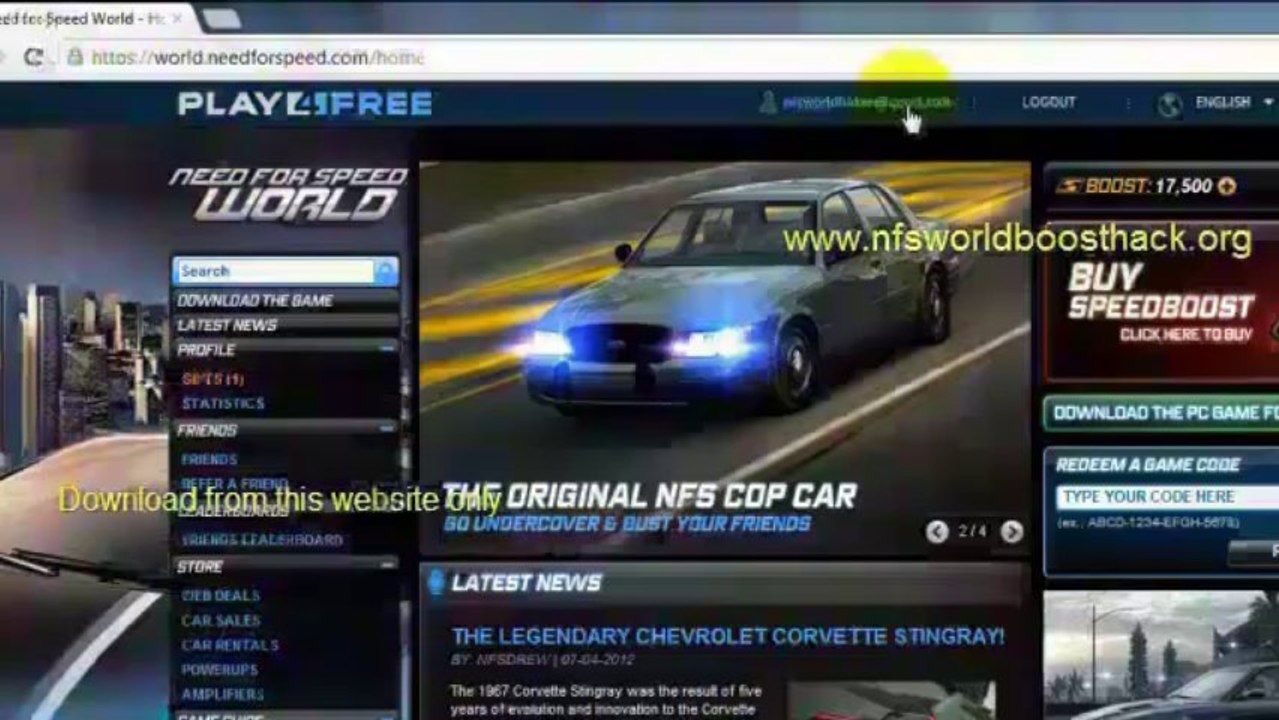 NFS World Hack + Tutorial 2013