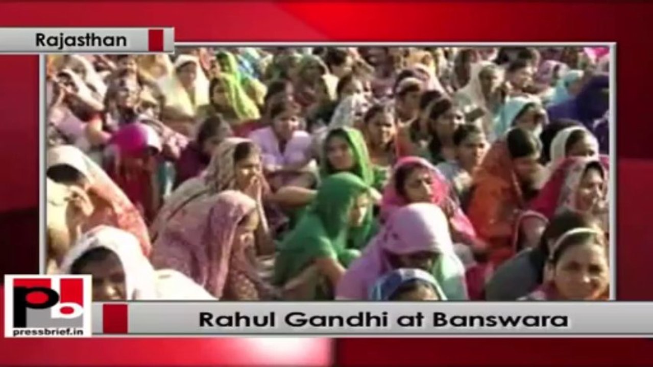 Rahul Gandhi at Banswara (Rajasthan) says BJP is ahead of everyone in corruption
