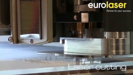 Laser cutting and routing of 6 mm acrylic - Laserschneiden und Fräsen von 6 mm Acryl - eurolaser
