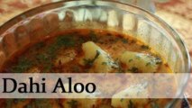 Dahi Aloo - Potato in Yogurt Gravy - Rajasthani Vegetarian Curry Recipe By Annuradha Toshniwal [HD]