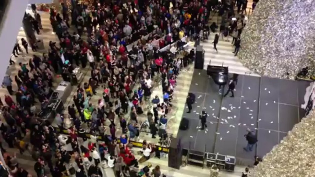 Guy Throws 1,000 Single Dollars Off Mall Of America Fourth Floor