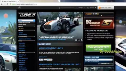 Need For Speed World - Boost Generator - 2013