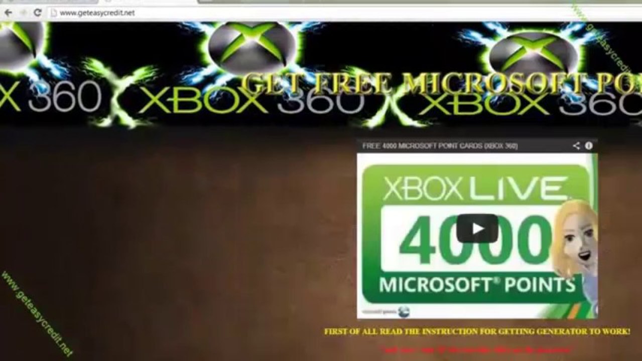 FREE Microsoft Points Codes-November 2013 | Latest Update