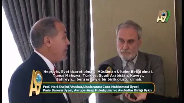 Prof. Hari Shalluf / Avukat, Uluslararası Ceza Mahkemesi Üyesi, Paris Barosu Üyesi, Avrupa – Arap Hukukçular ve Avukatlar Birliği Başkanı