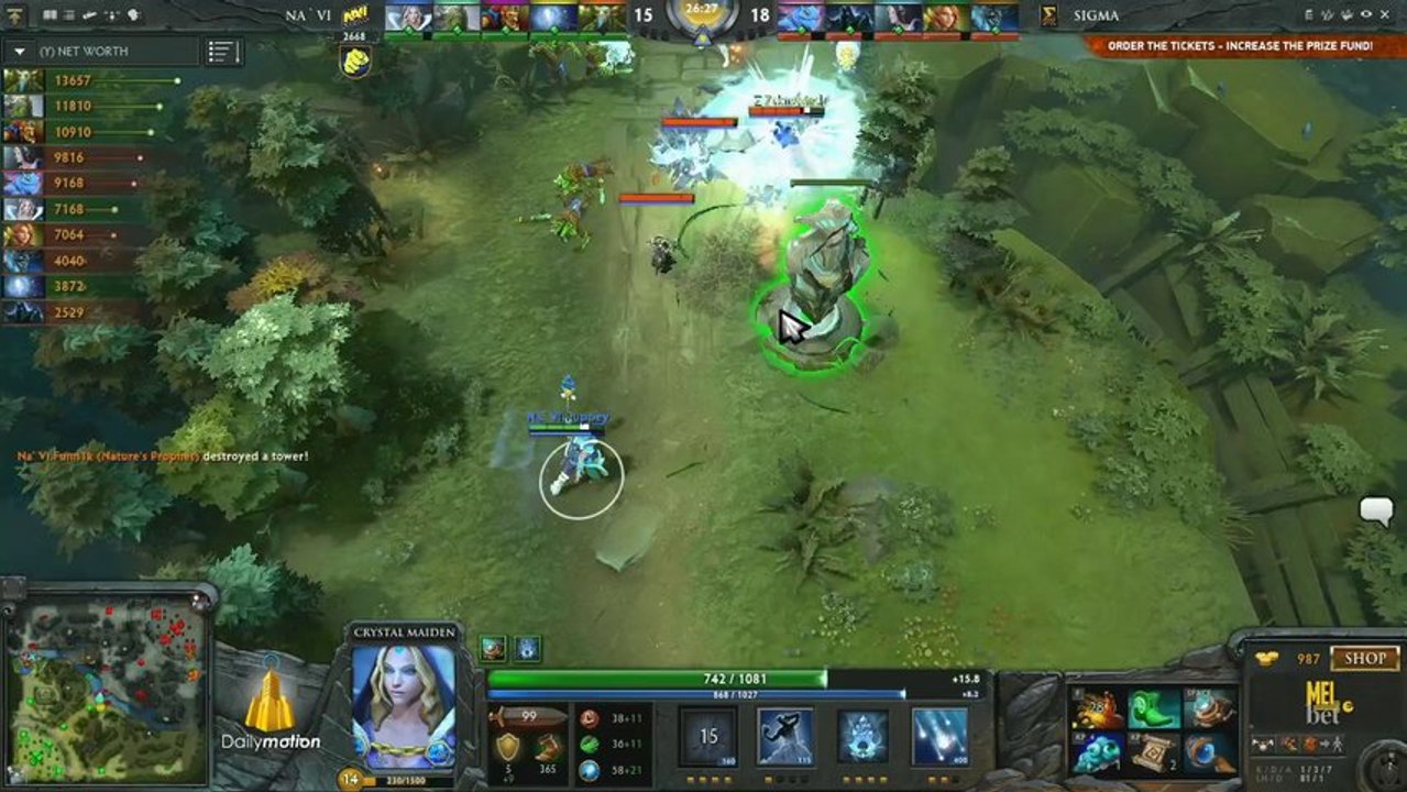 Na'Vi vs Sigma Game 1 - DOTA 2 Champions League - TobiWan & Capitalist