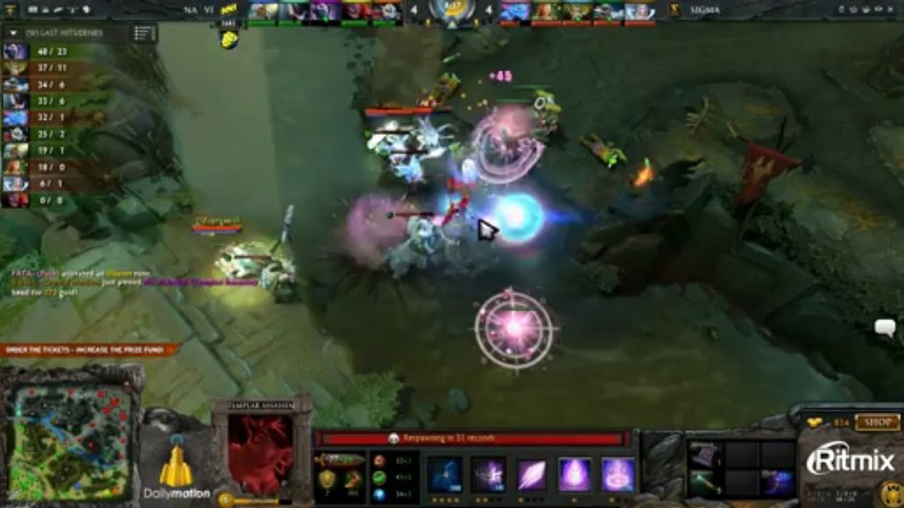 NaVi vs Sigma game 3@ D2CL Season 1 (Russian)