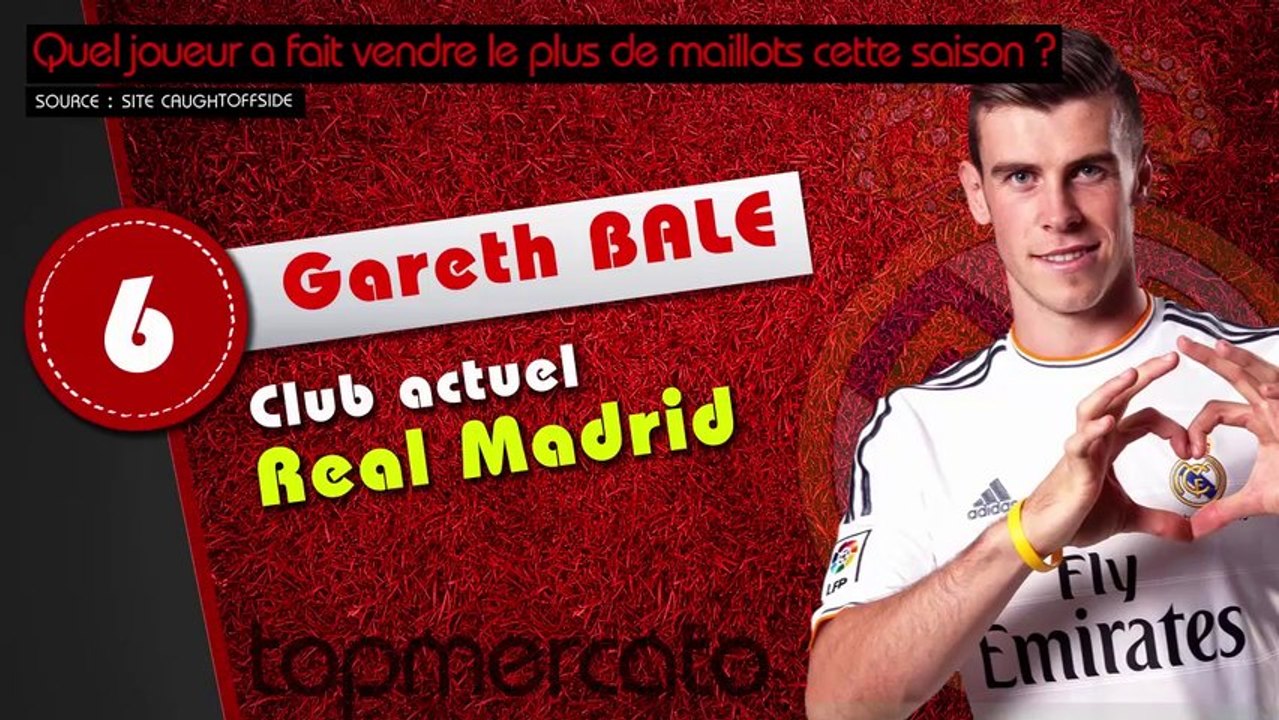 Top 10 des maillots de joueurs les plus vendus cette saison !