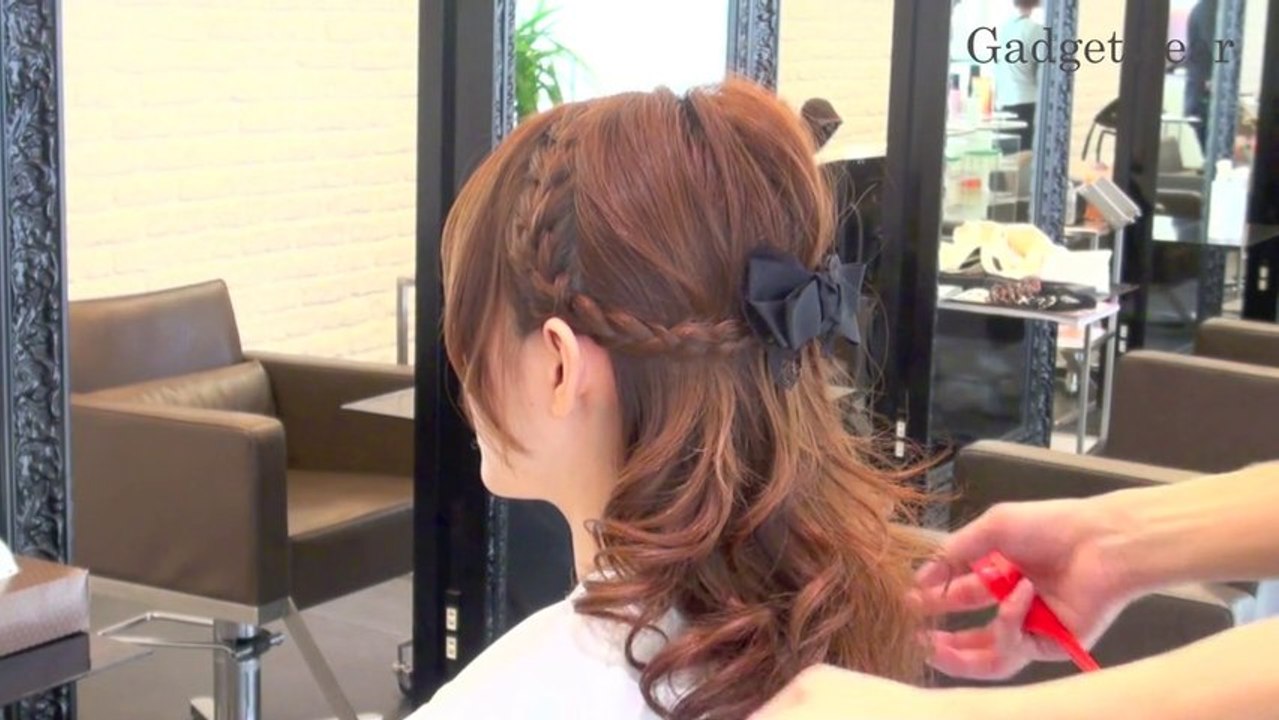 【Hair Arrange】French Braids and barrette for Long Hair 　お嬢様風の編み込みヘアアレンジ- 第4回