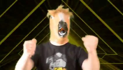 THE CRAZY HORSE - music video of a dumb guy with horse head!!!