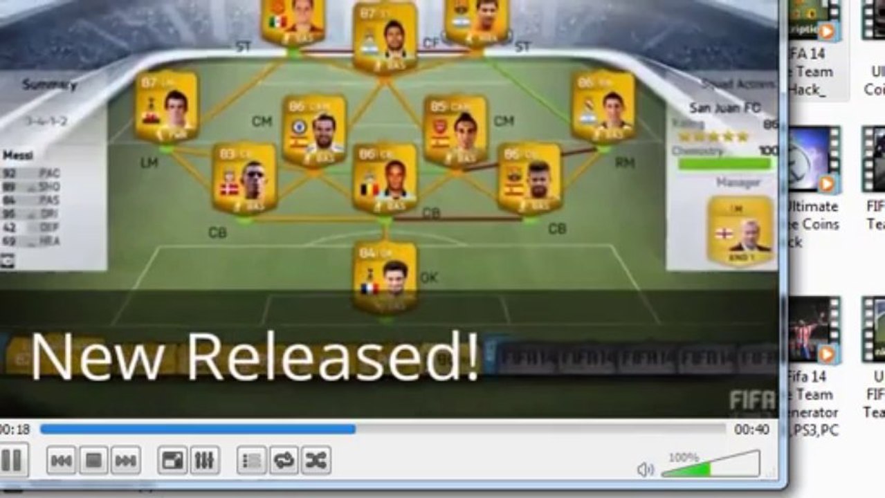 2013 FIFA 14 Ultimate Team Coins Hack