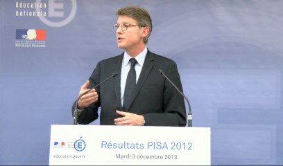 [ARCHIVE] PISA 2012 : conférence de presse de Vincent Peillon