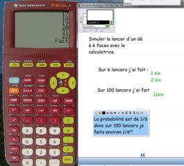 2nde Probabilités simuler le lancer d un dé à six faces avec la calculatrice