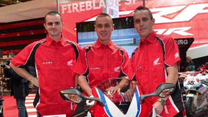 Salon de Paris 2013 - Interview des pilotes Honda