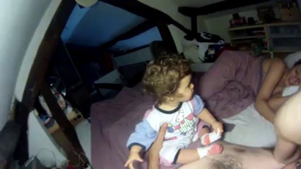 Giulia sur moi au réveil