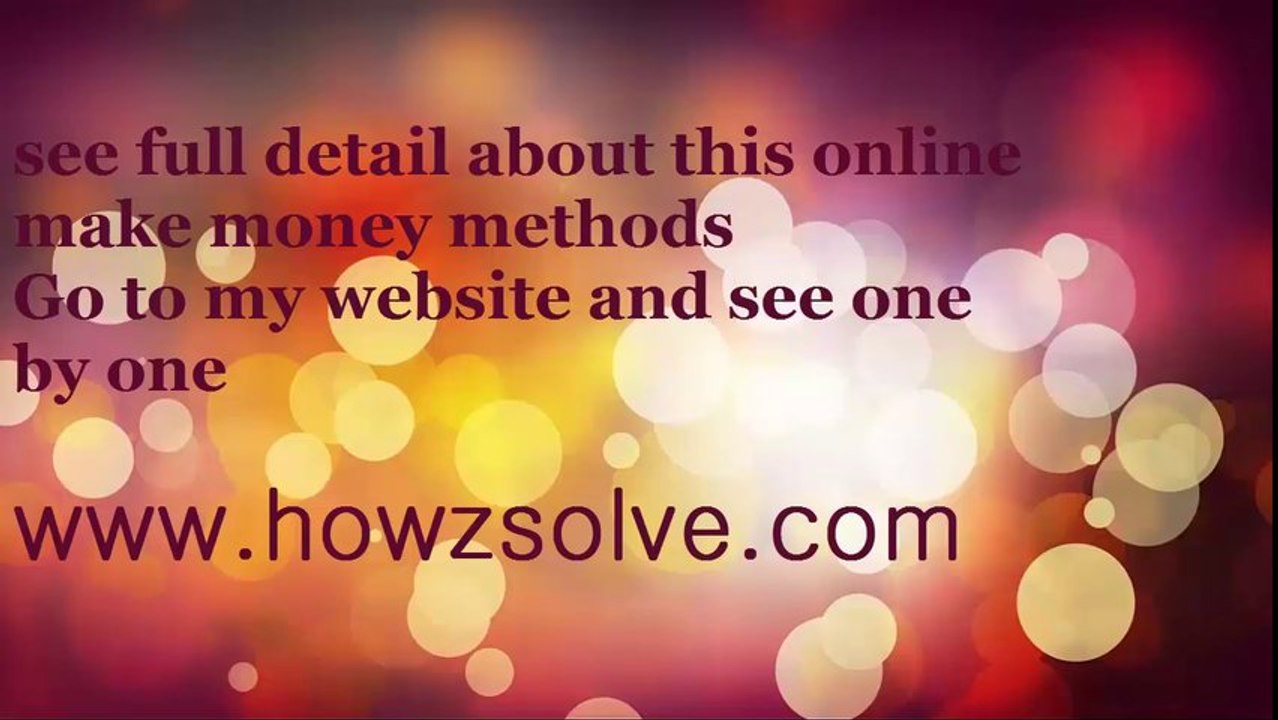 make money methodes