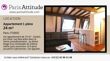 Appartement Studio à louer - Panthéon/Sorbonne, Paris - Ref. 6980