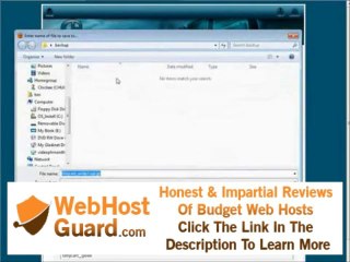 How To Backup And Restore Files On Your Server - Web Hosting Tutorial