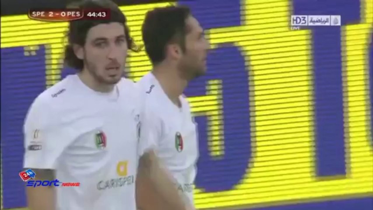 Spezia - pescara 3-0 ampia sintesi tutti gol 03/12/2013 coppa italia