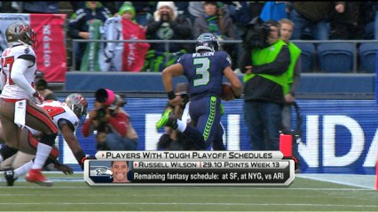 'NFL Fantasy Live': Unfavorable playoff schedules