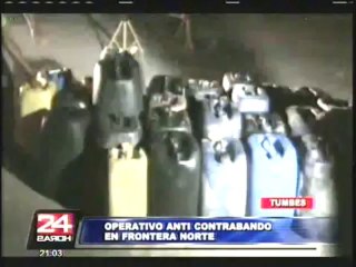 Incautan combustible y vehículos de contrabando tras balacera en Tumbes