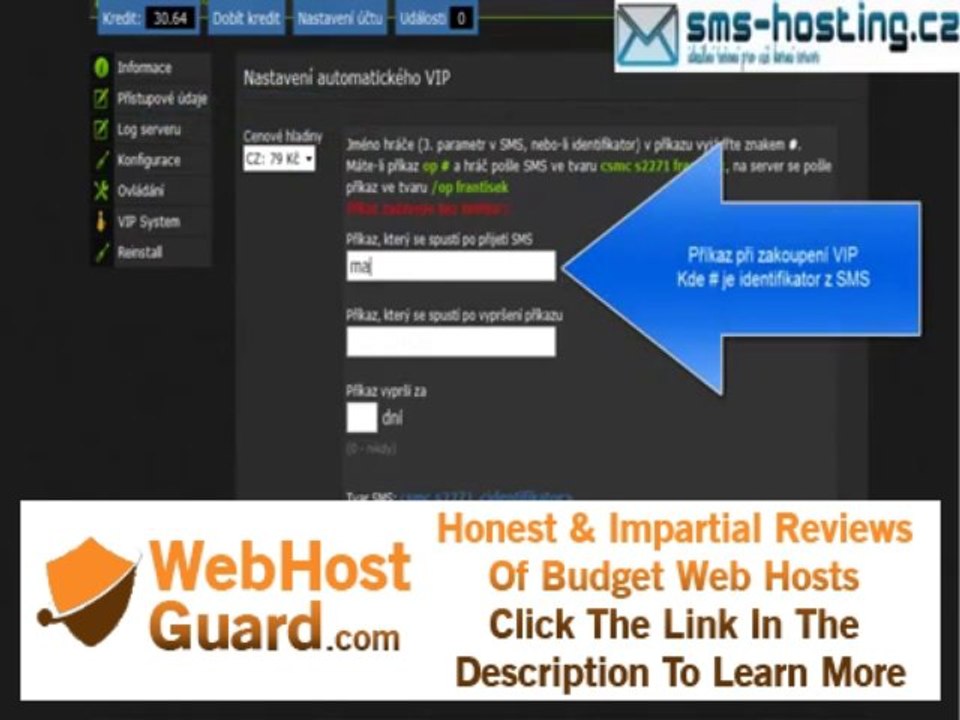 Sms-hosting.cz l Vip tutorial