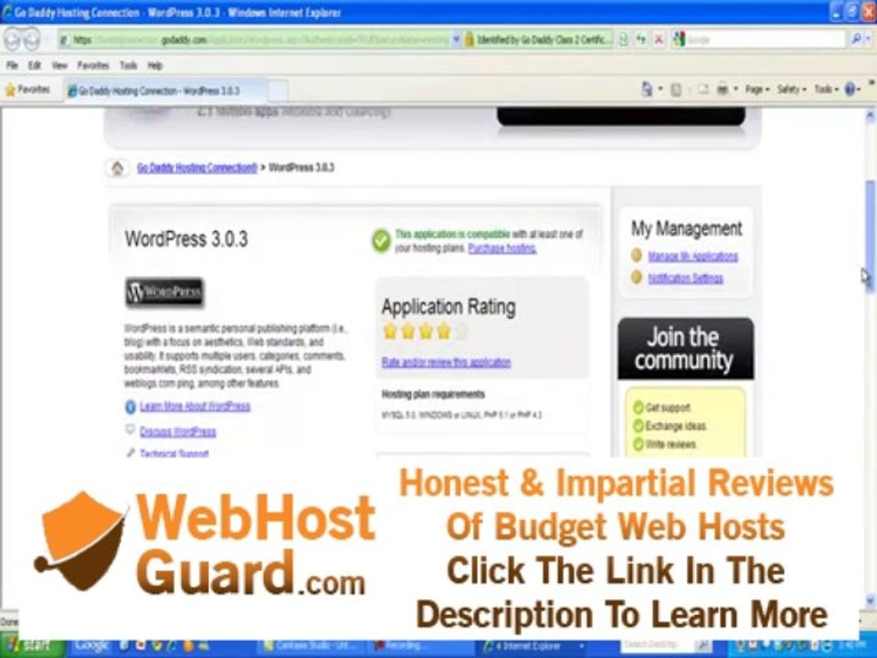 Installing WordPress on GoDaddy Hosting