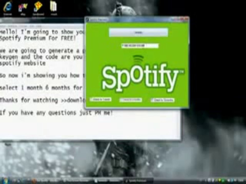 Spotify Premium Code Generator new updates 2013 December
