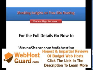Free Site Hosting - Some Gasped When They Saw This