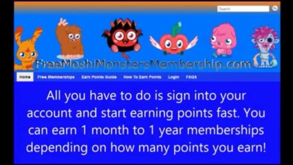 Free Moshi Monsters Membership