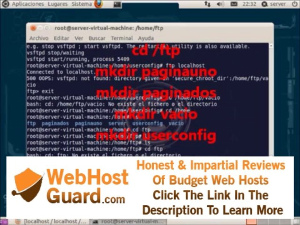 Webhosting Apache/FTP con MySQL Joomla Ready! (Ubuntu 11) HD