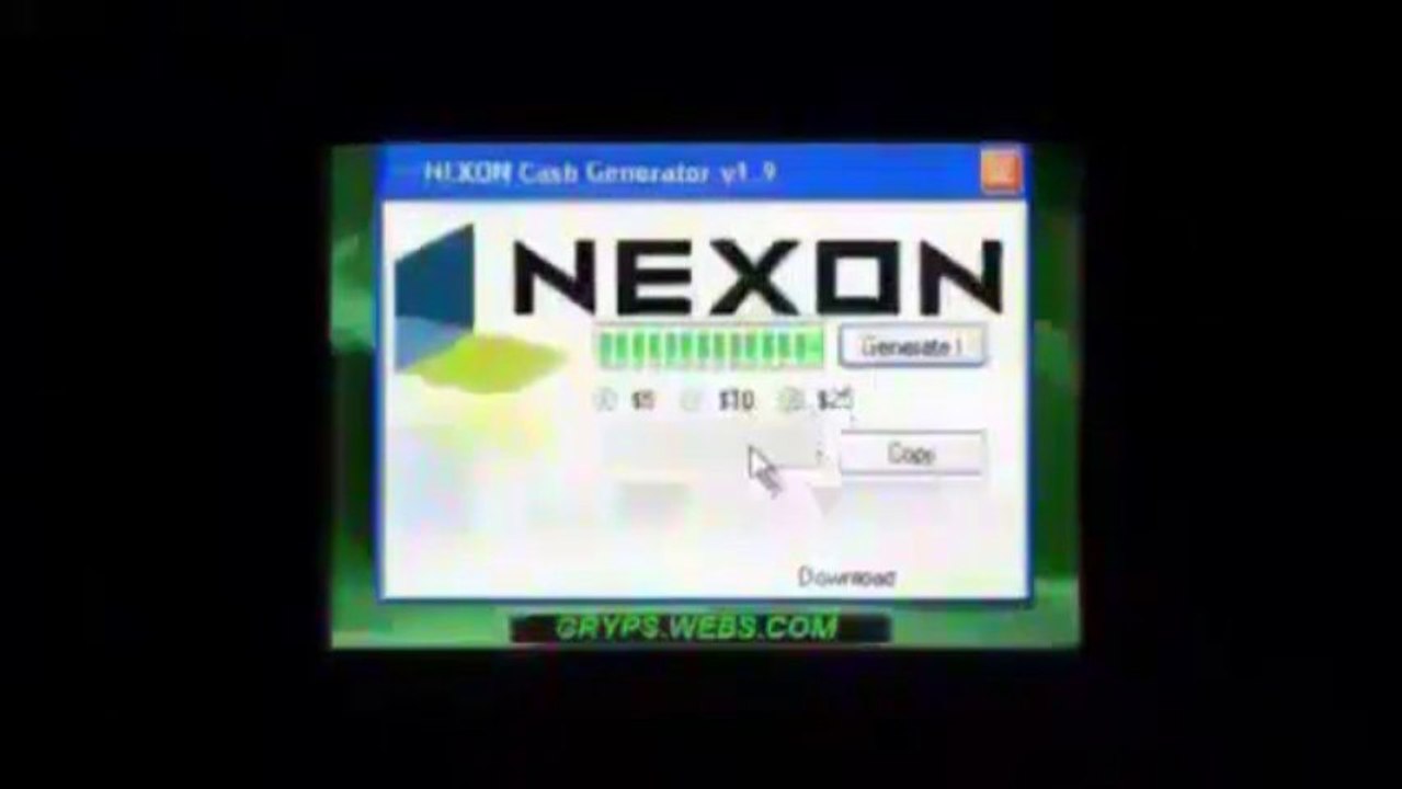 Latest Nexon NX Cash Generator 2013 100% working Download!! UPDATE 2013
