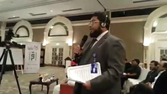 مدير المركز الإعلامي الروهنجي يثير قضية الروهنجيا في المؤتمر العالمي (3) للإعلام الإسلامي بجاكرتا