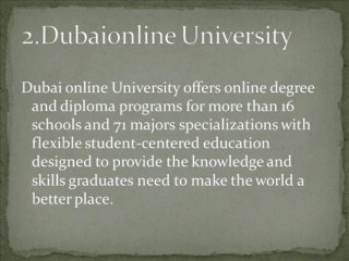 Where To Find Top Online Universities in Dubai
