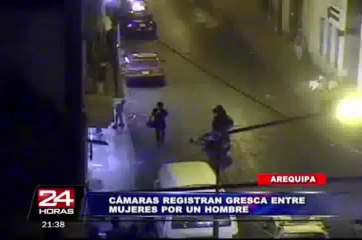 Arequipa: brutal pelea de mujeres fue registrada por cámaras de seguridad