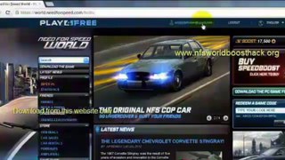 Need for Speed World [ HACK BOOST and MONEY] [DOWNLOAD] [2013] [WORKED!!!]