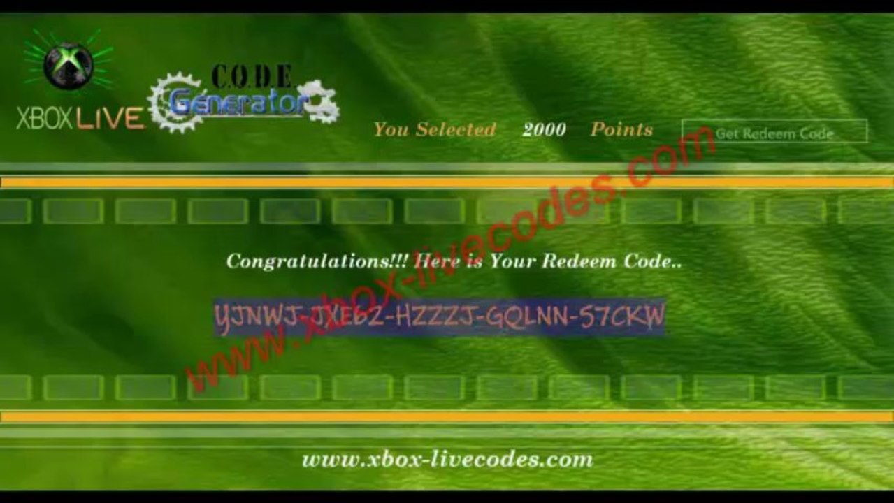 Xbox Live Code Generator - Free Xbox Codes 12 Membership [Working 2014] Window App