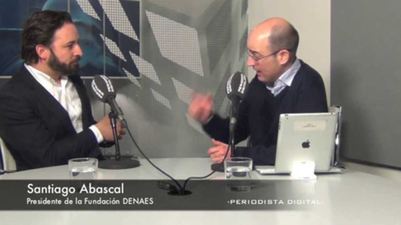 Santiago Abascal, presidente de la Fundación DENAES. 3-12-2013