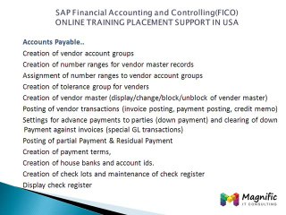 SAP FICO ONLINE TRAINING COURSE WITH LIVE PROJECTS@Magnifictraining.com