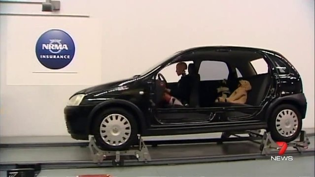Crash test pour chien en voiture