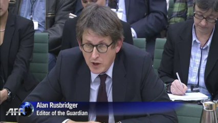Guardian editor defends Snowden leaks before UK MPs