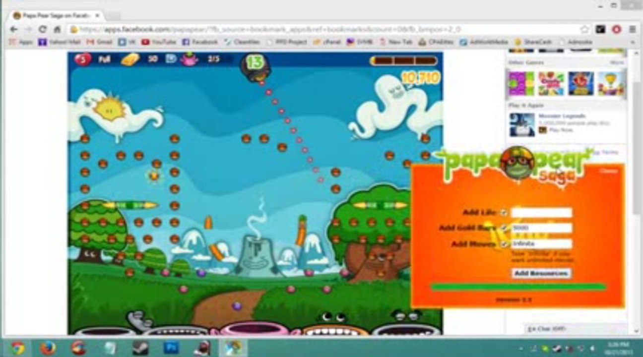 Papa Pear Saga Facebook Hack @ Pirater [FREE Download] December 2013 Update