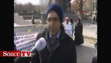 Kızılay Meydanı'nda bir ilginç eylem