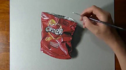 Drawing An Empty Potato Chips Bag