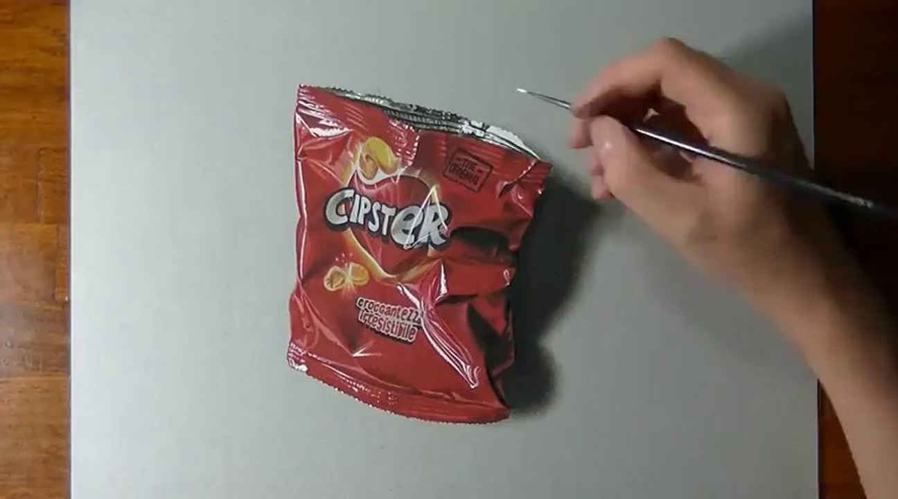Drawing An Empty Potato Chips Bag
