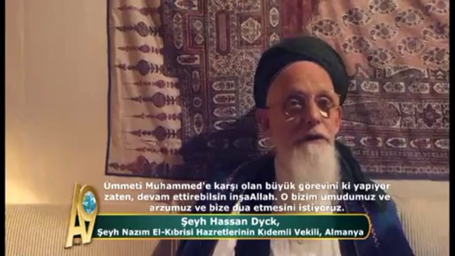 Şeyh Hassan Dyck, Şeyh Nazım El-Kıbrisi Hazretlerinin Kıdemli Vekili, Sn. Adnan Oktar hakkında düşünceleri - Almanya (2013)