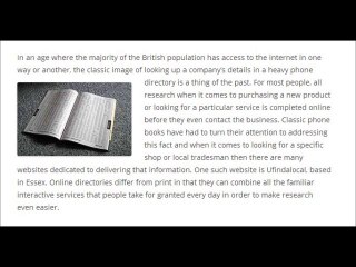 ufindalocal l New Website to Revolutionise Online Directories