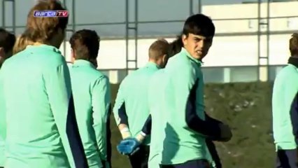 Jordi Alba empieza a trabajar con el grupo