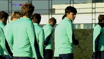 Barcelona continue preparations for Copa del Rey debut