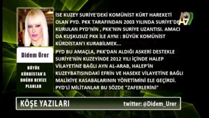 Büyük Kürdistan'a doğru revize planlar - Didem Ürer
