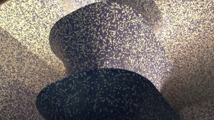 Arty commuting in sparkling Naples metro